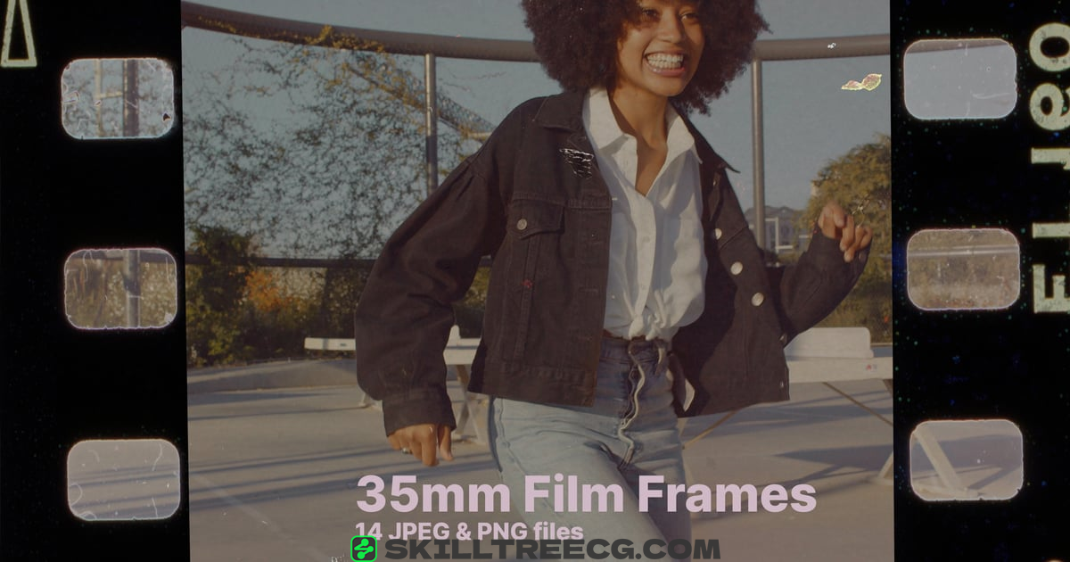 14 Old Style 35mm Film Frames（099015）-技能树